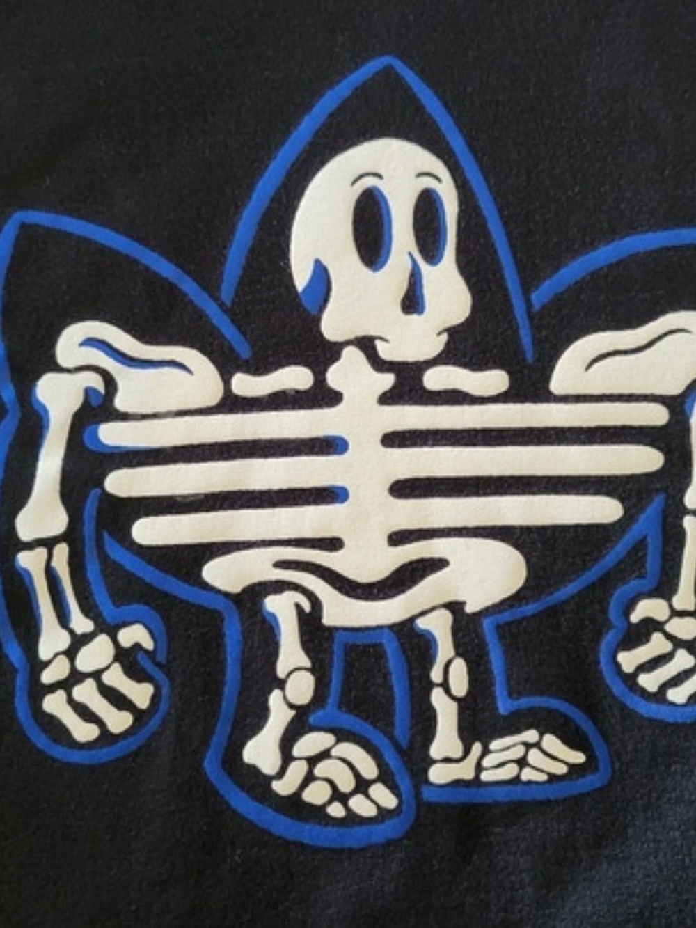 adidas Originals Skeletreffy Skeleton Long Sleeve T-Shirt Men's M